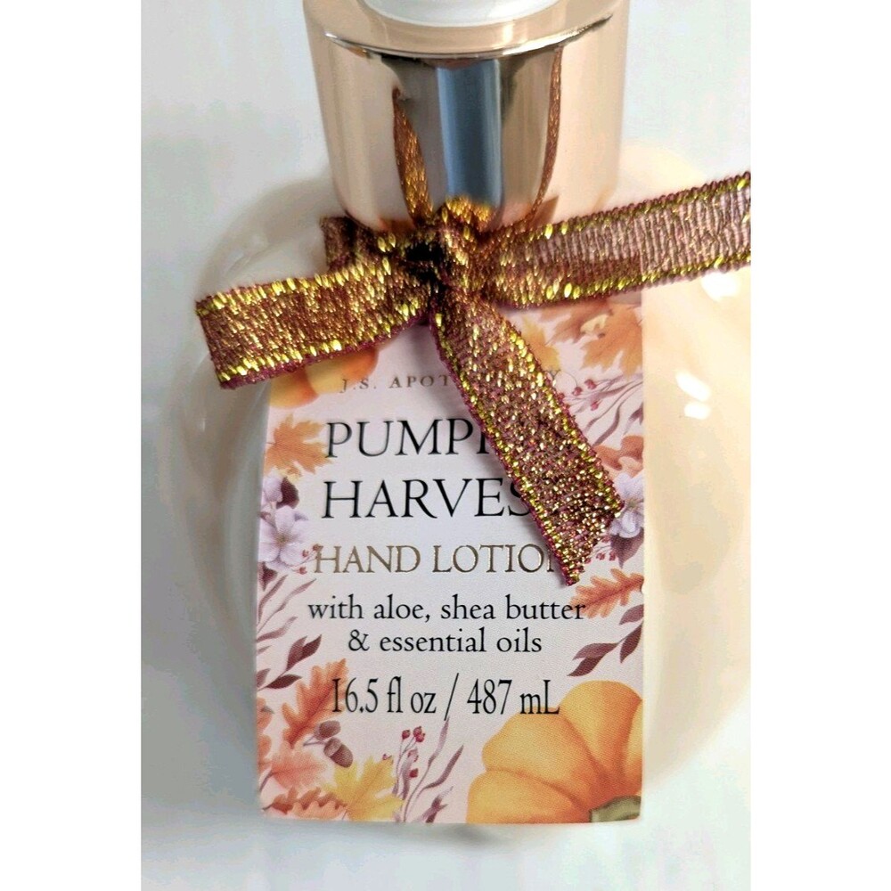 I.S. Apothecary Pumpkin Shaped Hand Scrub Soap and Lotion Pump Dispensers Gift - Picture 4 of 8